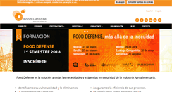 Desktop Screenshot of fooddefense-soluciones.com